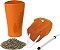 kaufen vergleich Lechuza Delta 15   Orange Hochglanz   15x26 Cm   Incl. Erd Bew�sserungs System