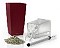 kaufen vergleich Lechuza Maxi Cubi   Scarlet Rot Hochglanz   14x14x26 Cm   Incl. Erd Bew�sserungs System