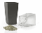 kaufen vergleich Lechuza Mini Cubi   Anthrazit Metallic  9x9x18 Cm   Incl. Pflanzeinsatz