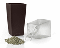 kaufen vergleich Lechuza Mini Cubi   Espresso Metallic  9x9x18 Cm   Incl. Pflanzeinsatz