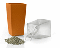 kaufen vergleich Lechuza Mini Cubi   Orange Hochglanz   9x9x18 Cm   Incl. Pflanzeinsatz