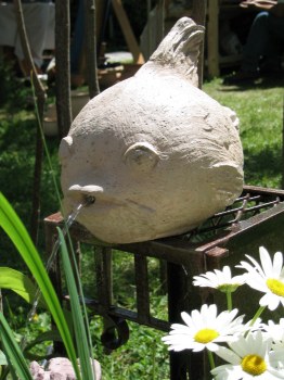 gargoyle wasserspeier horn fuer den gartenteich atelier wenzel